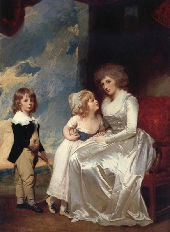George Romney The Countess of warwick and her children China oil painting art